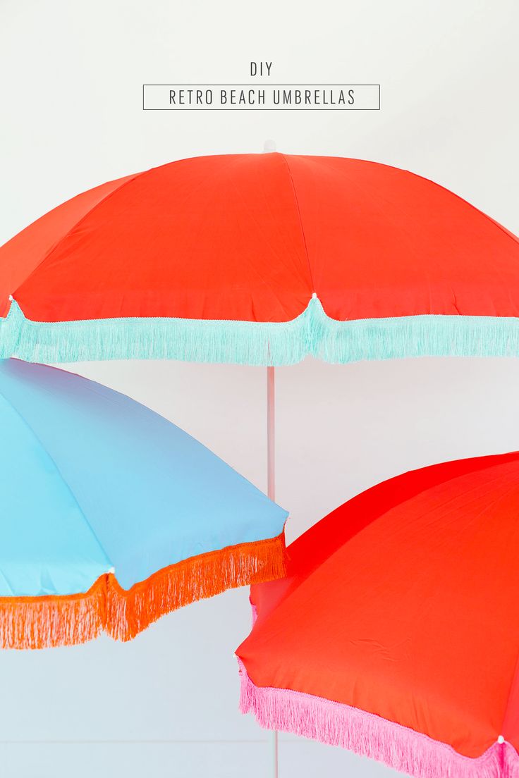 The cutest DIY retro beach umbrella for under $100 by Sugar and Cloth! - houston...
