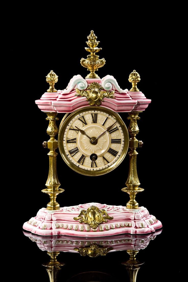 Lenzkirch Porcelain Mantle Clock, circa 1894