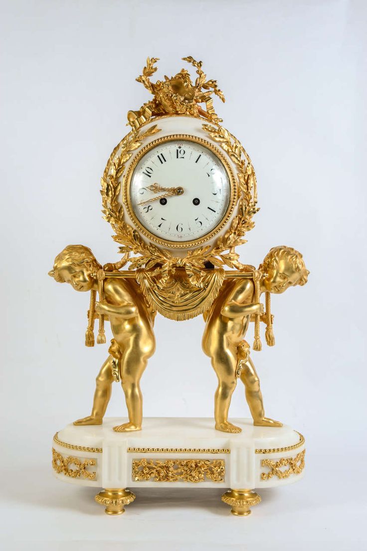 Gorgeous Louis XVI Style Mantel Clock | 1stdibs.com