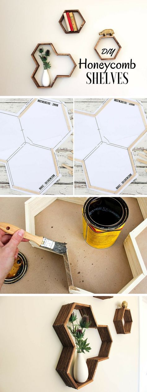 Check out the tutorial: #DIY Honeycomb Shelves Industry Standard Design