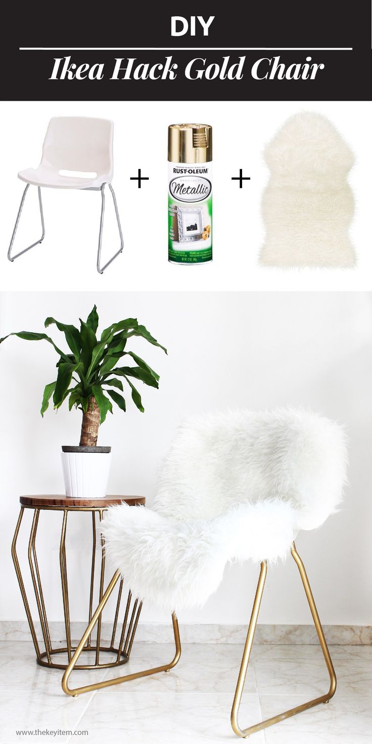 Ikea Hack: Turn A Boring Chair Into A Glam Piece //  Today I want to share with...