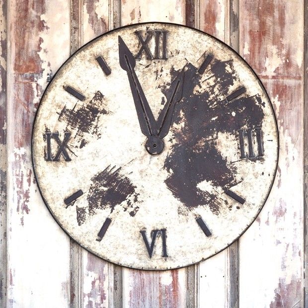 Metal Clock Face Relic