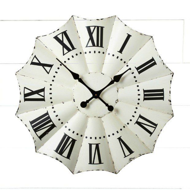 Shabby Chic Windmill Wall Clock