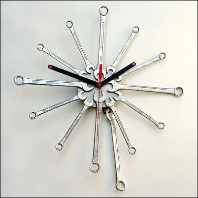#Recycled wrenches to clock. More recycling info and resources: www.smarthealtht...