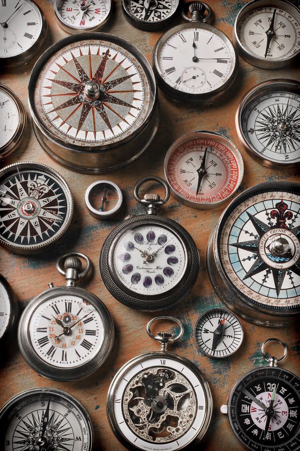 ∷ Variations on a Theme ∷  Collection of compasses...