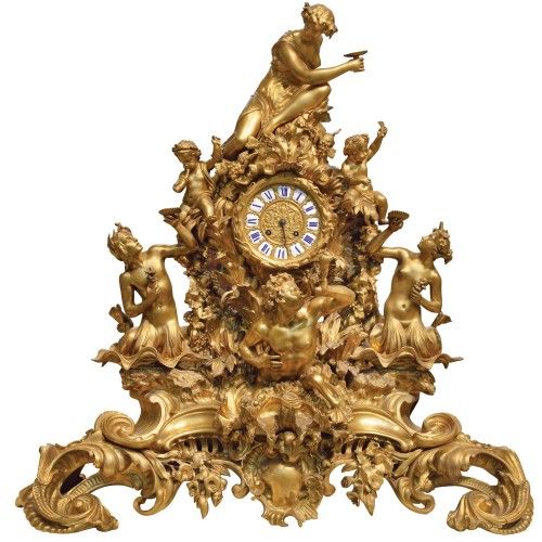 mantle clock, 1848