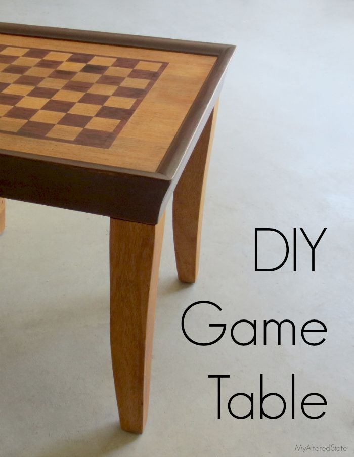 checkerboard game table