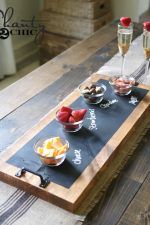 DIY Chalkboard Serving Tray Tutorial and YouTube Video