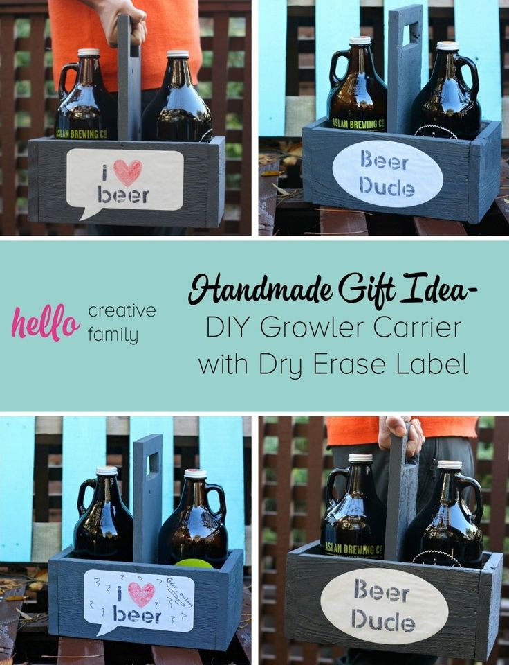 Learn how to make a DIY Growler Carrier out of upcycled wood. This project makes...