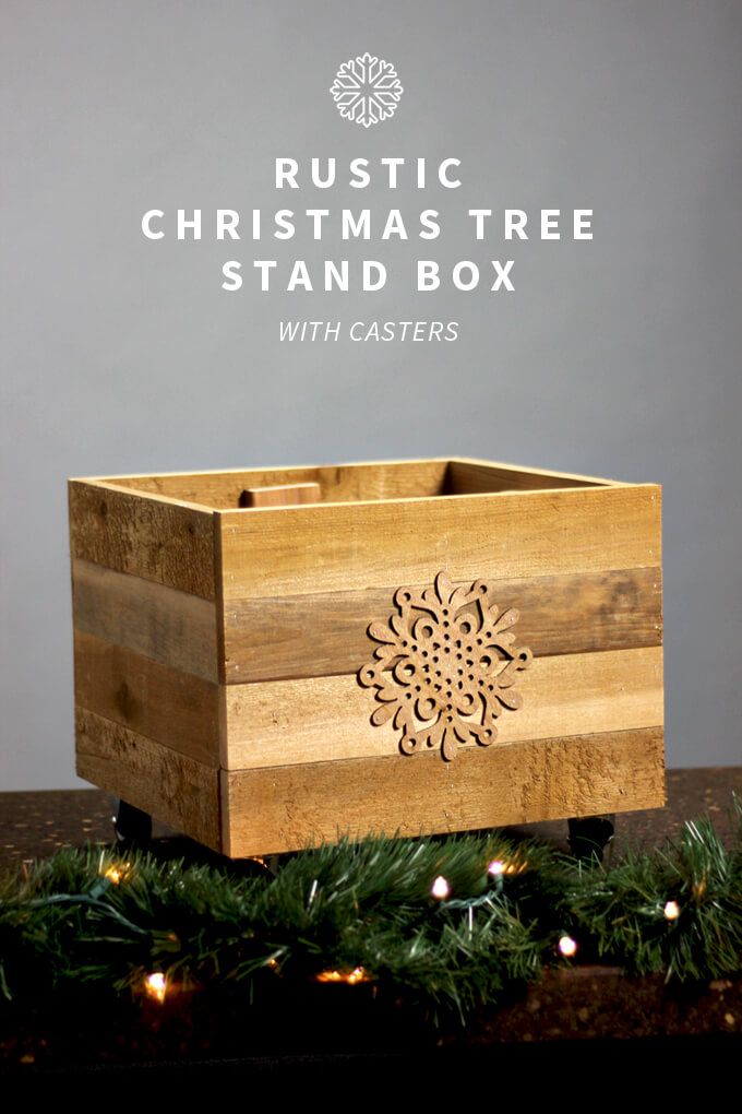 Rustic Christmas Tree Stand Box...
