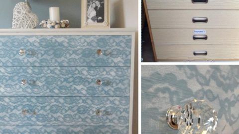 So Easy, So Feminine, So Beautiful Is This Lace Painted Dresser Transformation! ...