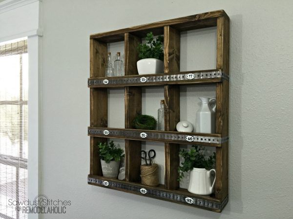These rustic wood and metal cubbies are versatile for decor and organizing, and ...
