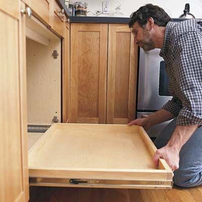 How to Install a Pull-Out Kitchen Shelf