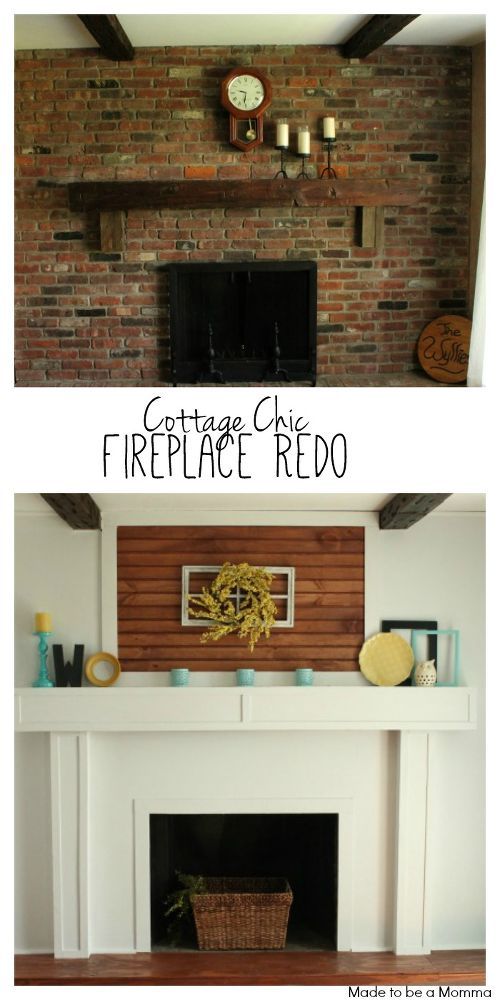 Cottage Chic Fireplace Redo
