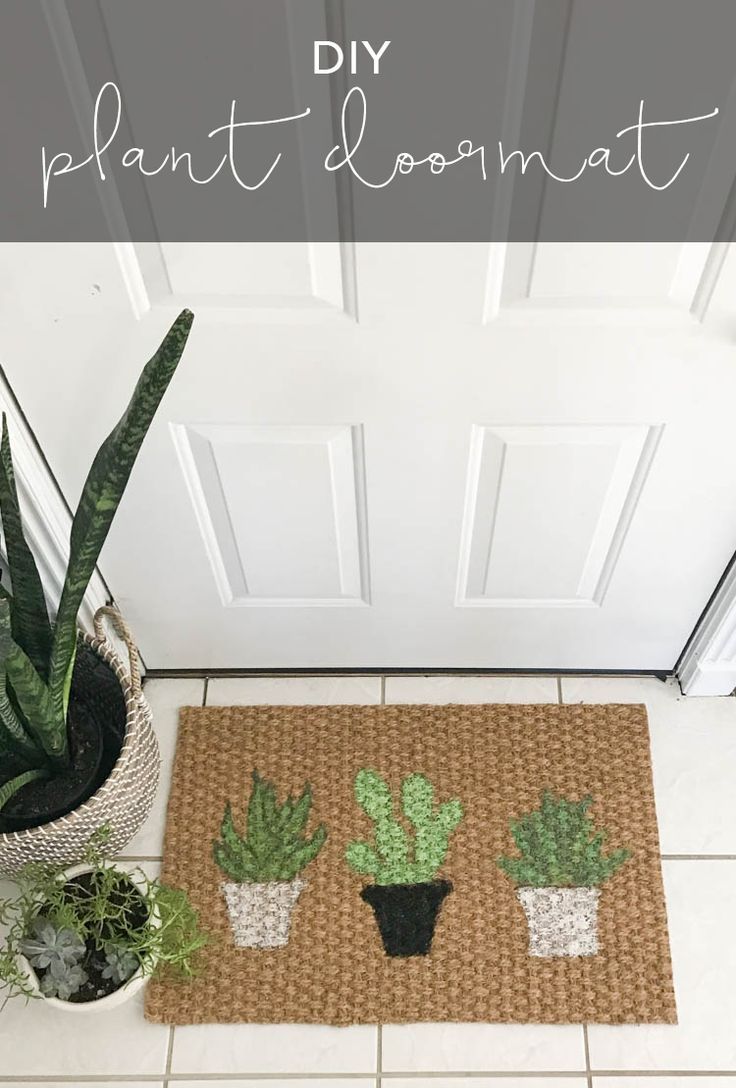 DIY Plant Doormat | My Breezy Room