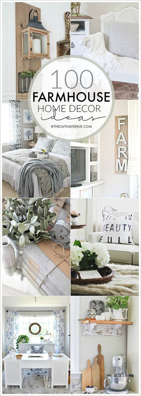 Farmhouse Decor Ideas - Beautiful DIY Home Decor that you can do. Pin it now and...