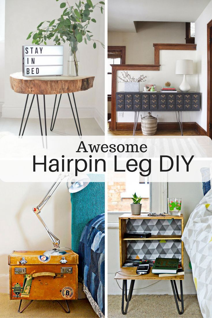 Hairpin legs are an awesome way to upcycle your own furniture.  Here I show you...