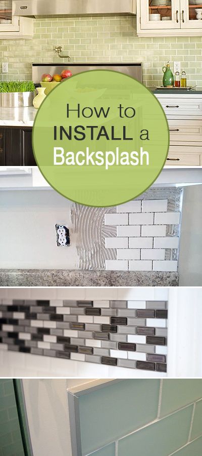 How to Install a Backsplash • Learn how to install a kitchen or bathroom backs...