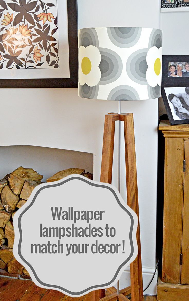 Wallpaper Lampshades to Match your Decor.