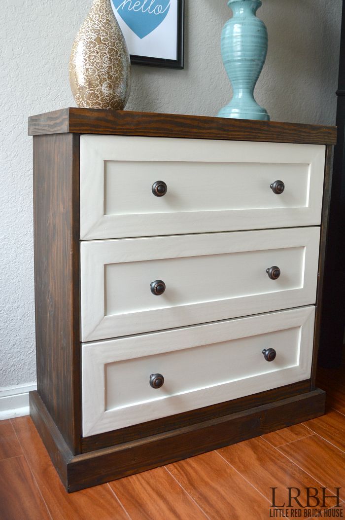 Love this IKEA Rast hack! Transform a boring dresser into a PRETTY and FUNCTIONA...