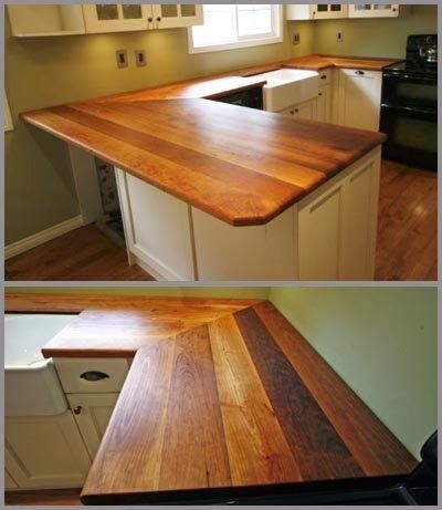 reclaimed wood countertops ♥♥♥