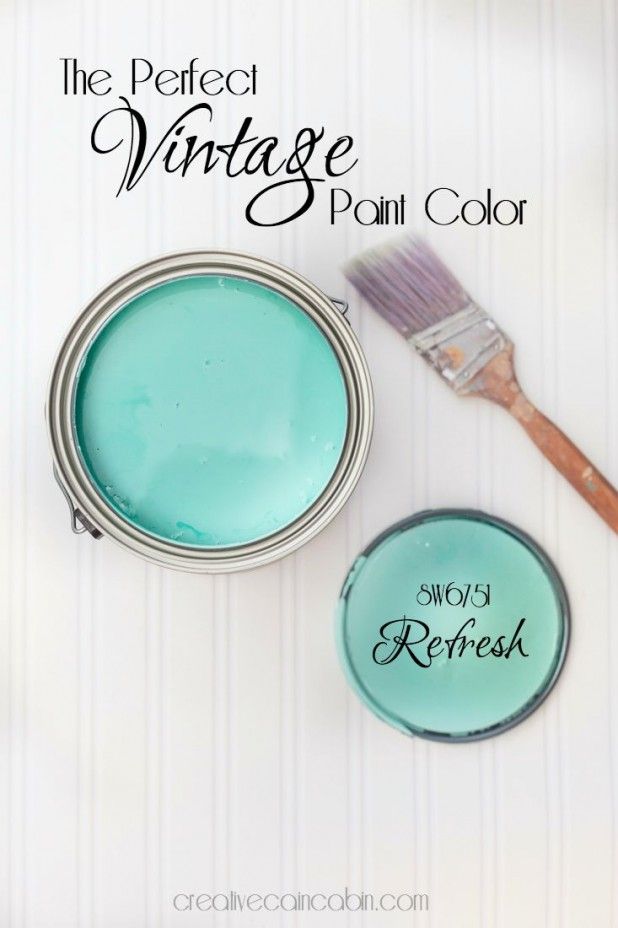 The Perfect Vintage Paint Color | Refresh Paint by Sherwin Williams | CreativeCa...