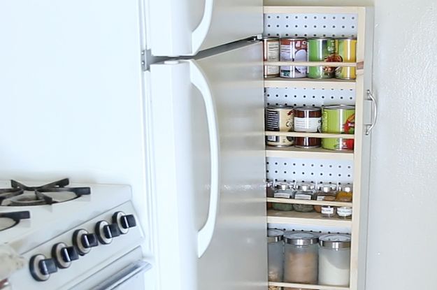 This Secret Shelf Is Perfect For Kitchens With Zero Storage