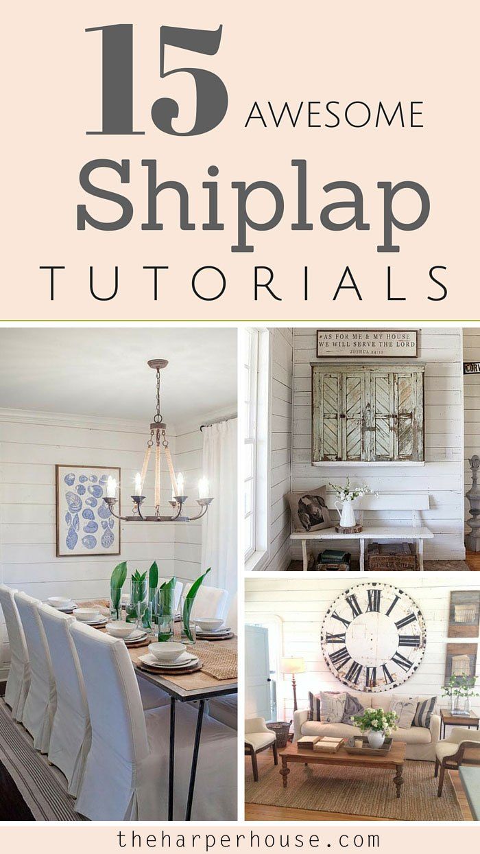 Would you like to install shiplap like you've seen on Fixer Upper? I've rounded ...
