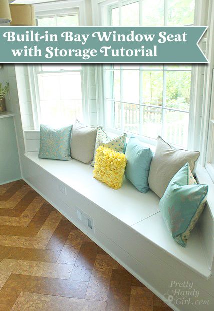 Building a Window Seat with Storage in a Bay Window
