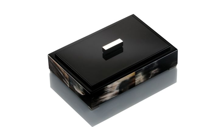Arca, Dark Horn & Lacquer Box, Buy Online at LuxDeco