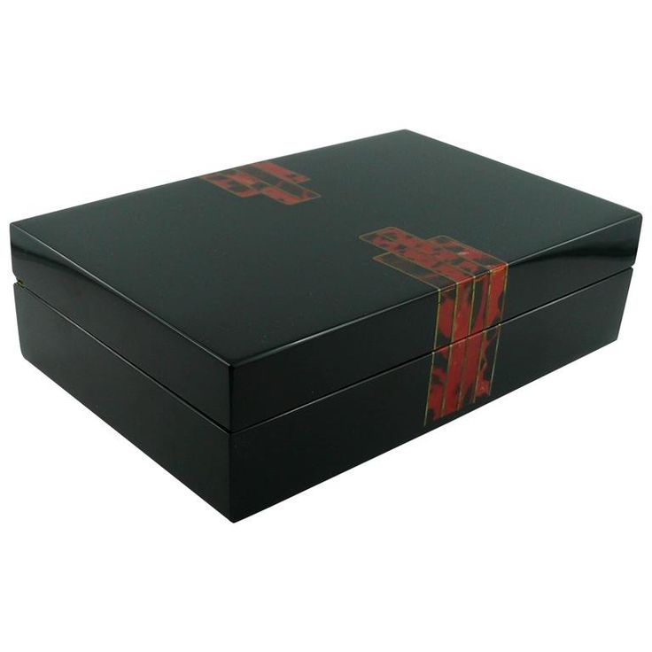 Christian Dior Vintage Art Deco Inspired Lacquered Box | From a collection of ra...