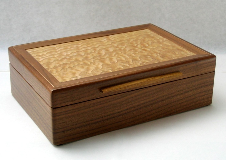 Handcrafted Jewelry Boxes - Black Walnut and Tamo Ash Woods - Highland Park shop...