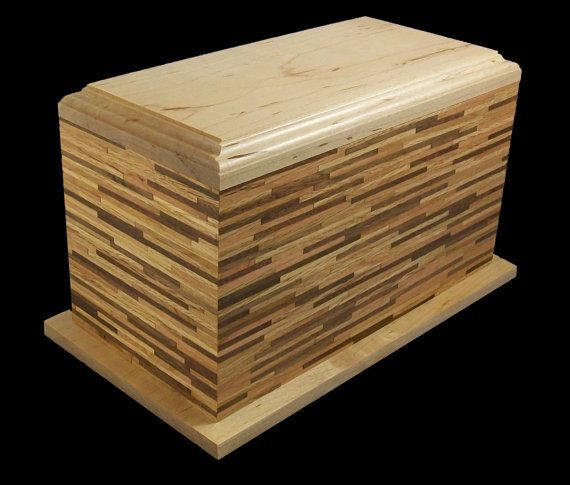 Segmented Wood Cremation Urn - 200 Cu Inches on Etsy, $249.99