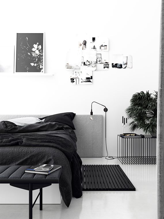Black and white bedroom design | Blackhaus Studio