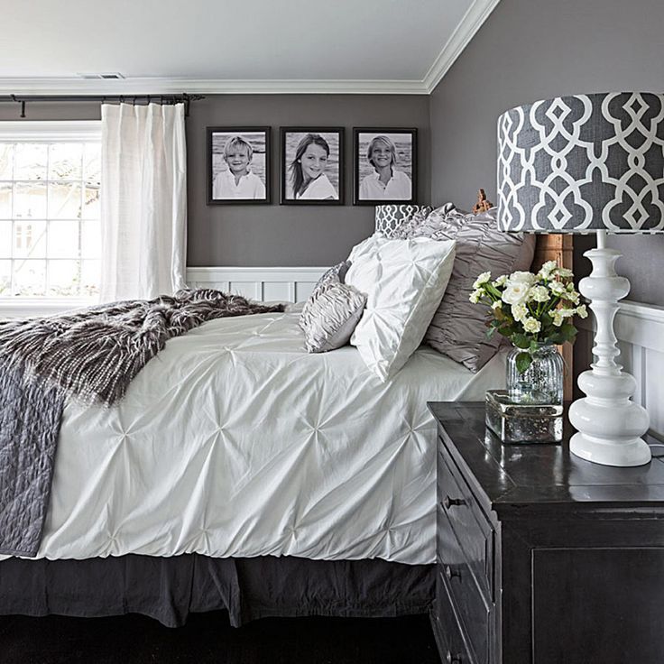 Gorgeous Gray-and-White Bedrooms