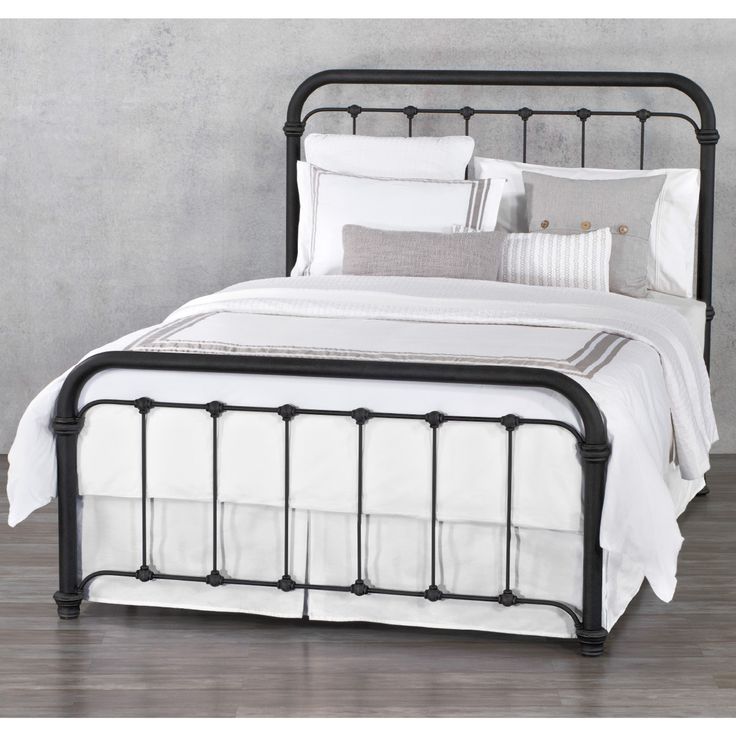 Wesley Allen's Braden Iron Bed by Humble Abode is a classic iron bed that wi...