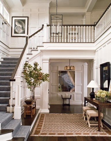 Entryway staircase...