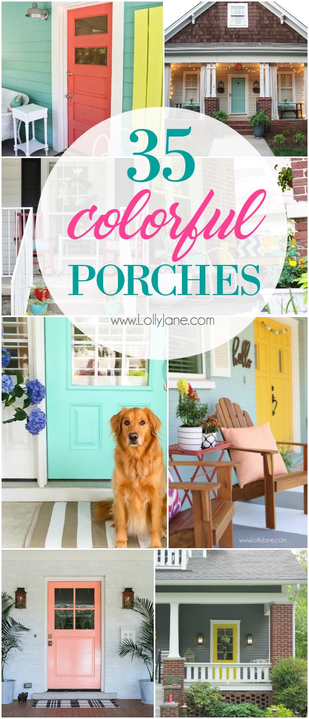 35 colorful porch ideas