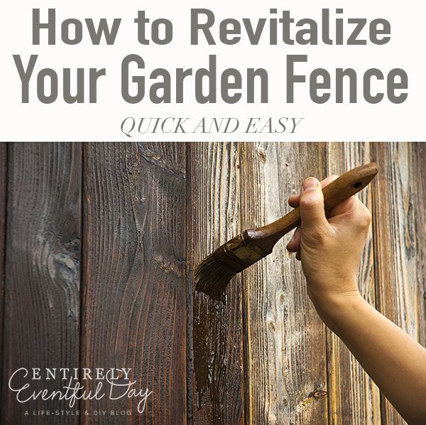 How to Revitalize your Garden Fence Quickly and Simply ~ Entirely Eventful Day