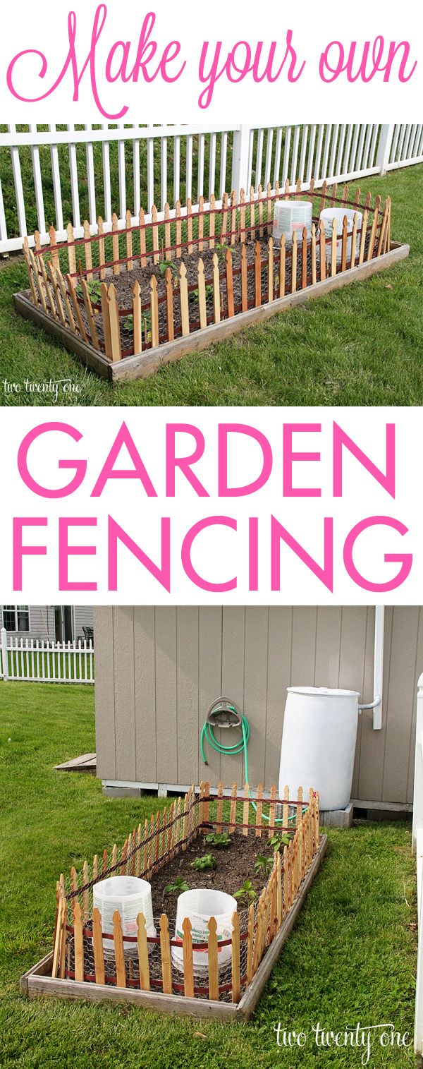 Make your own garden fencing!