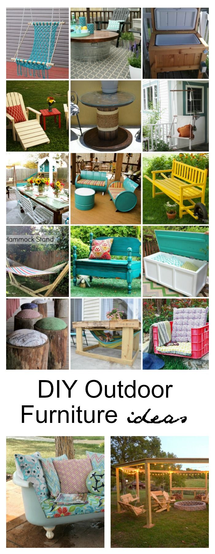 Outdoor Ideas | With these DIY Outdoor Furniture Ideas you can find many ways to...