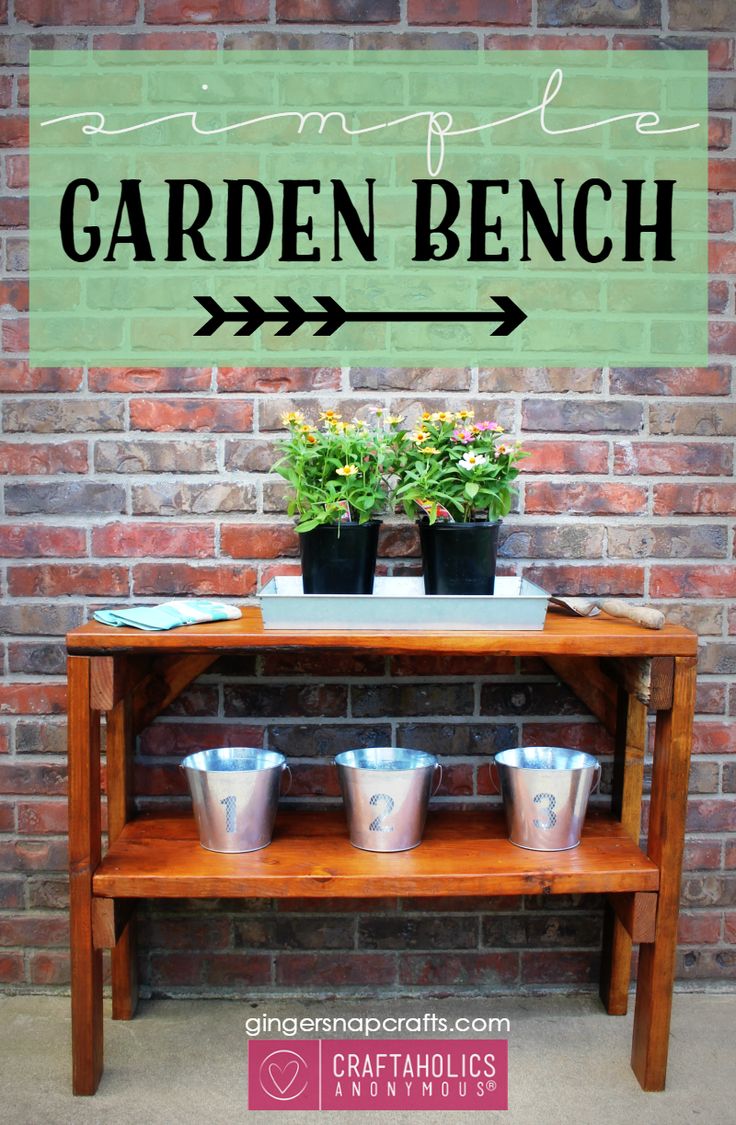 Simple DIY Garden Bench Tutorial || Great way to use scrap wood or even old pall...