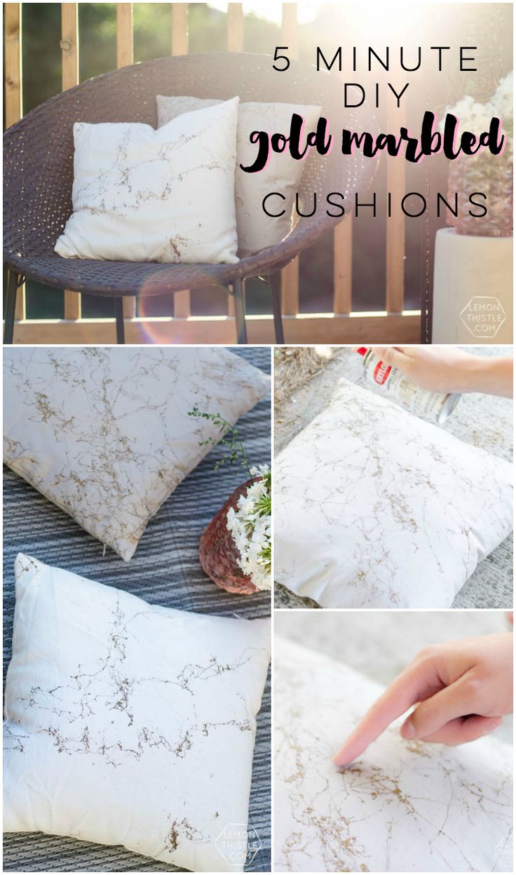 These look so awesome! And only 5 minutes is my kind of craft. DIY Gold Marbled ...