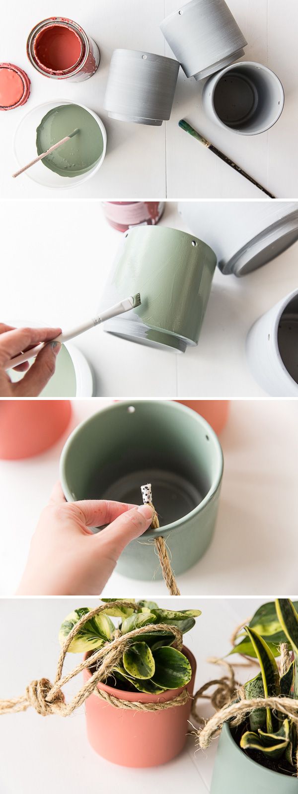 This $5 hanging planter DIY is actually a Target hack! Click through for tutoria...