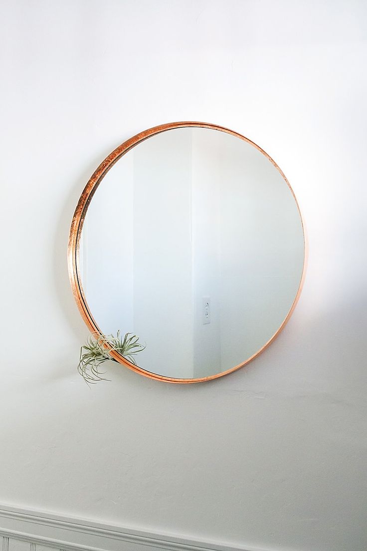 You can turn any plain mirror into a DIY copper mirror on a budget using just co...