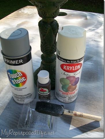 glazing 101, how to paint and glaze thrift store finds. MyRepurposedLife.com