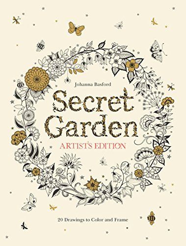 GREAT fun for Lazy Summer days! Secret Garden Artist's Edition: 20 Drawings to C...