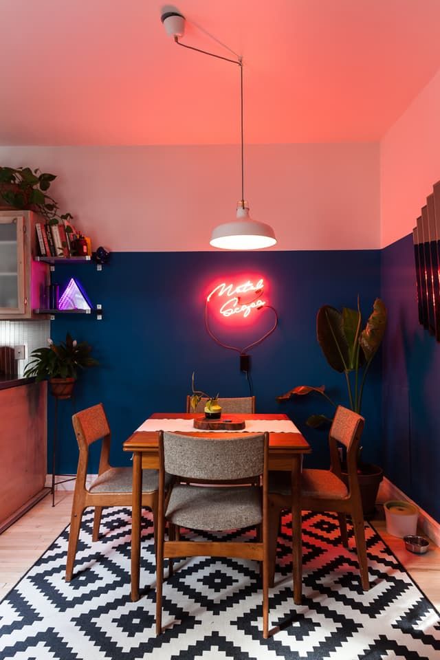 A “Neon Meets Classic” Montreal Apartment