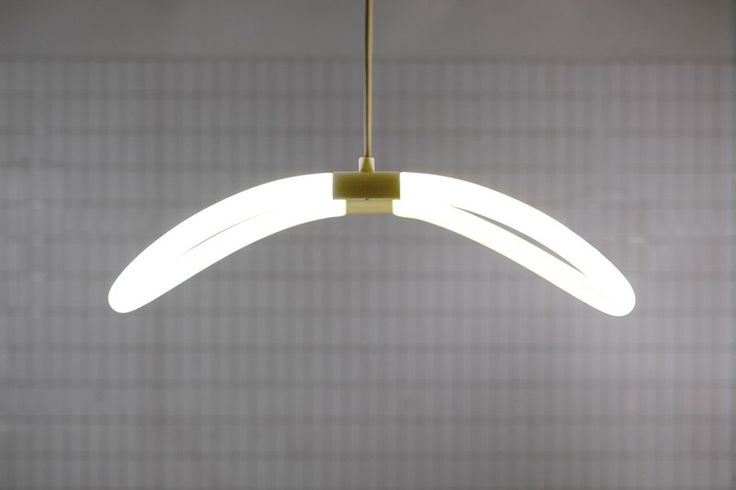 This lighting collection uses a flexible LED loop hidden within a woven textile