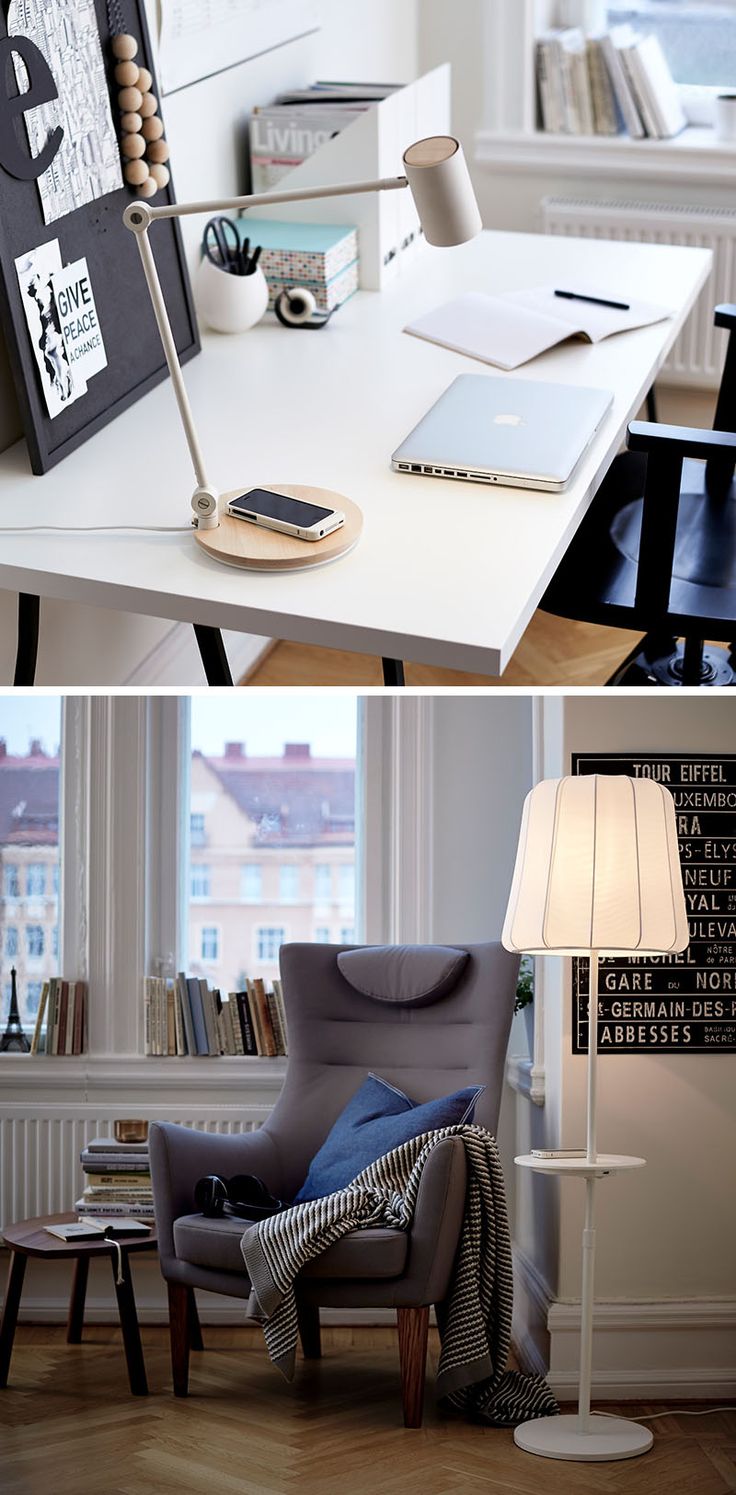 DORM ROOM Design Ideas And Must-Have Essentials // Wireless charging lamps are...
